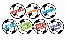 Football Stickers from School Stickers
