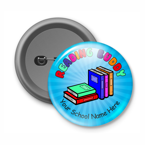 Reading Buddy- Customised Button Badge