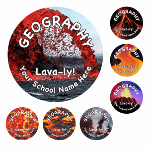 Geography Lava-ly Stickers