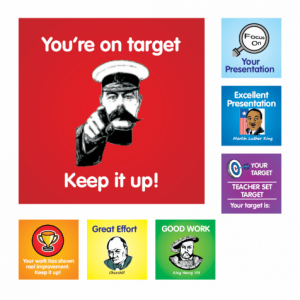 History Target Stickers
